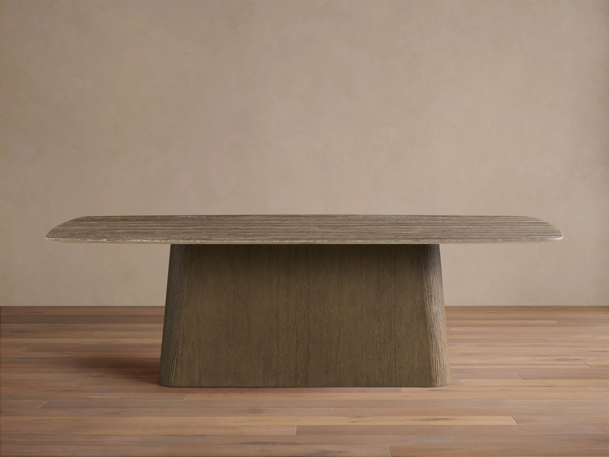 Saint Germain Stone Dining Table with Toulouse Base