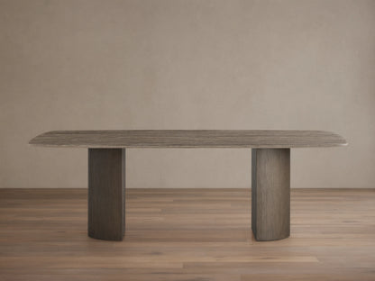 Saint Germain Stone Dining Table with Dauphine Base