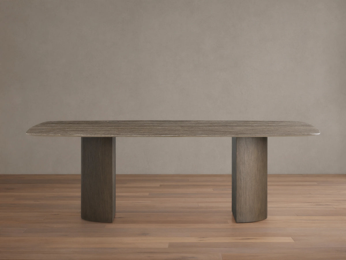 Saint Germain Stone Dining Table with Dauphine Base