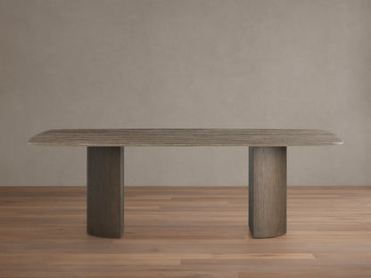 Saint Germain Stone Dining Table with Dauphine Base