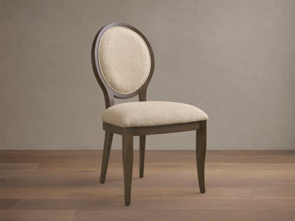 Jeannine Upholstered Round Back Side Chair in Promise Ecru and Mocha (4 of 4)