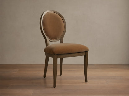 Jeannine Upholstered Round Back Dining Side Chair