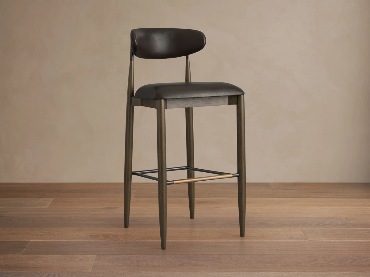 Jagger Faux Leather Armless Stool