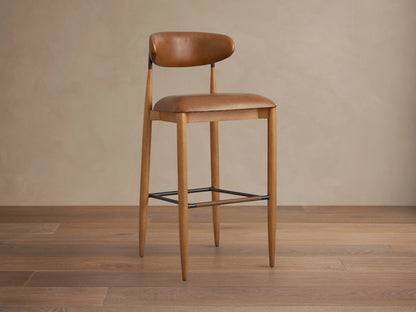 Jagger Faux Leather Armless Stool