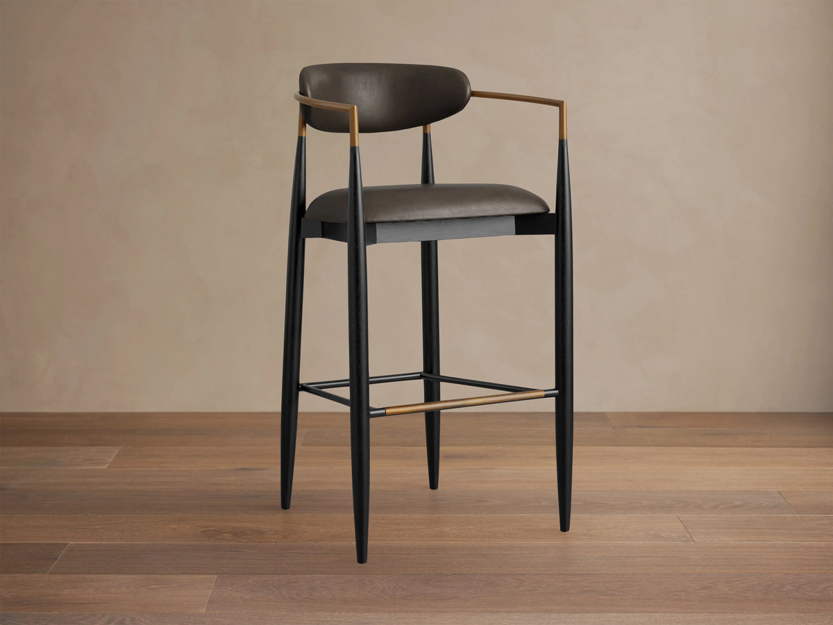 Jagger Faux Leather Stool