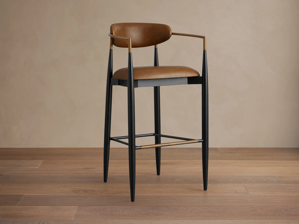 Jagger Faux Leather Stool
