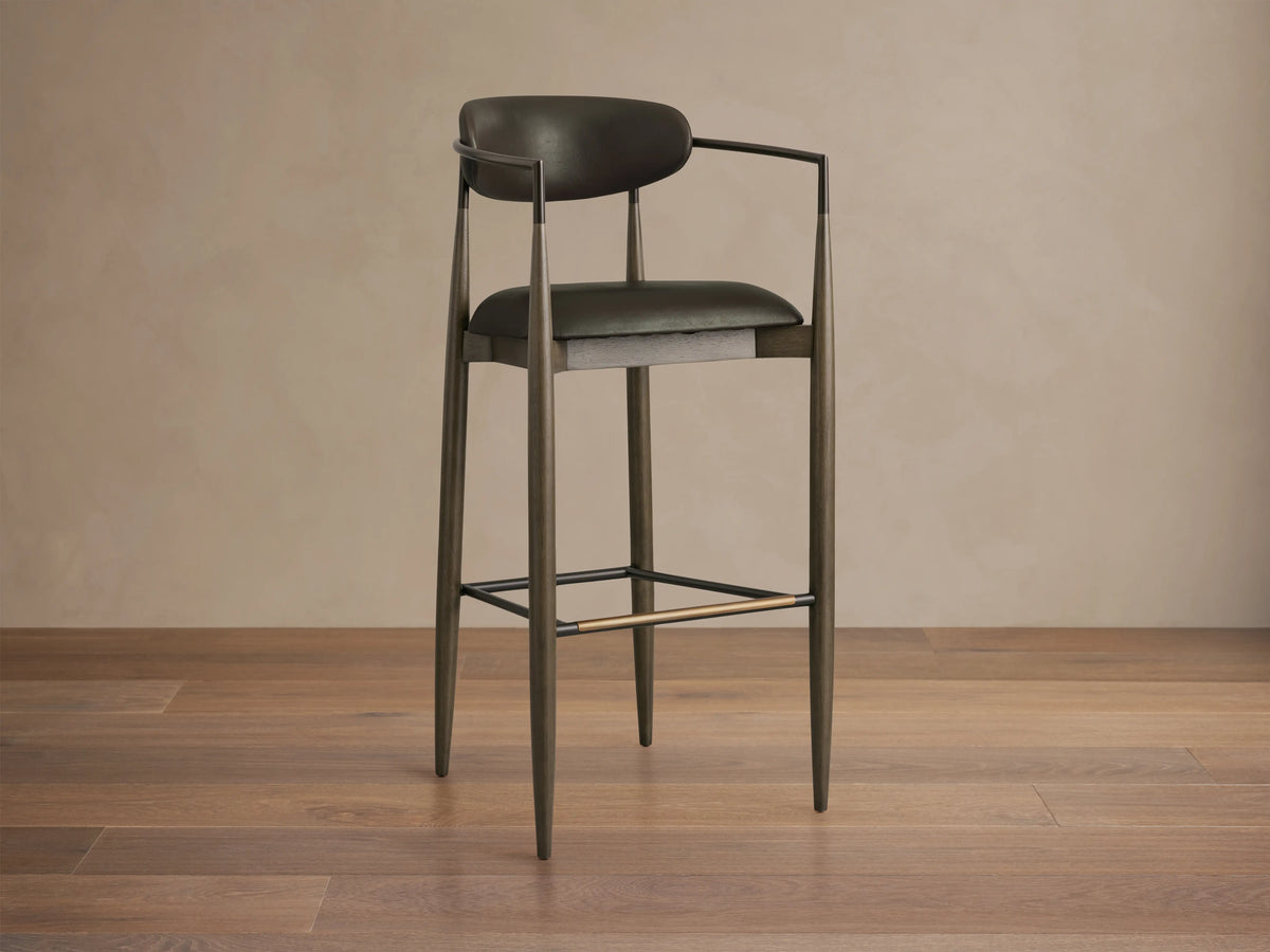 Jagger Faux Leather Stool