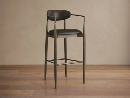 Jagger Faux Leather Stool