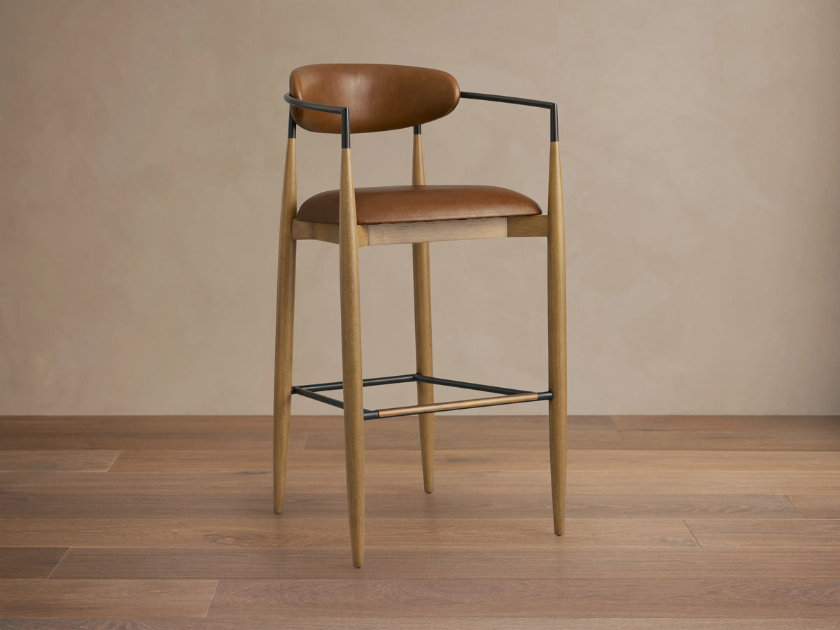 Jagger Faux Leather Stool