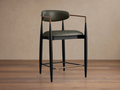 Jagger Faux Leather Stool