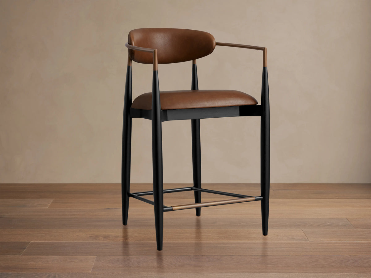Jagger Faux Leather Stool