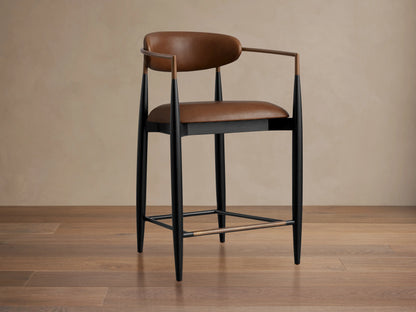 Jagger Faux Leather Stool