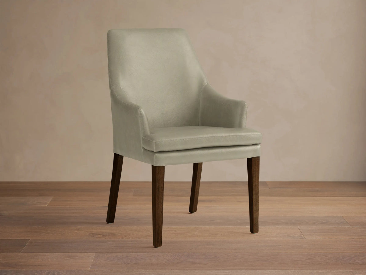 Lunden Faux Leather Dining Arm Chair