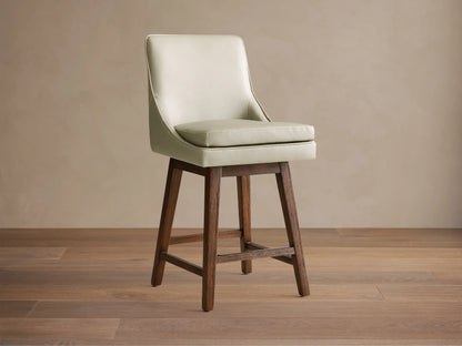 Lunden Faux Leather Swivel Stool