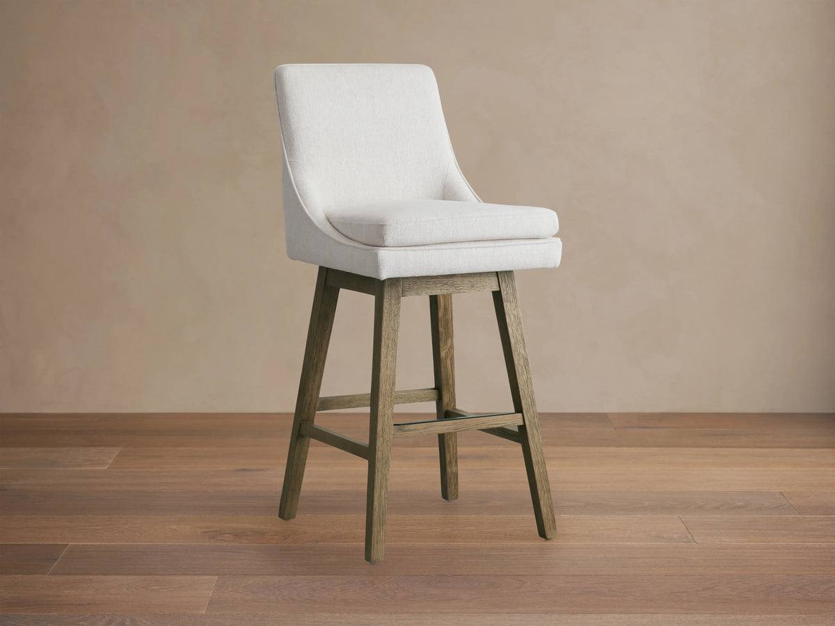 Lunden Swivel Stool in Fawn