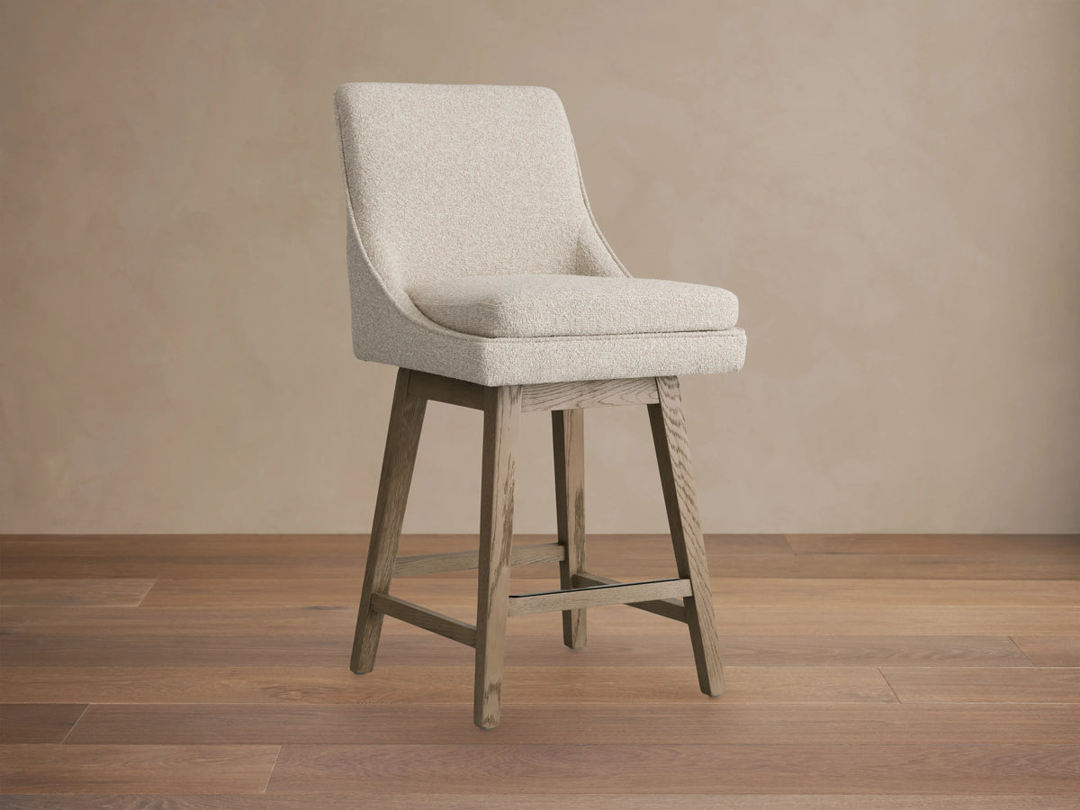 Lunden Swivel Stool in Fawn