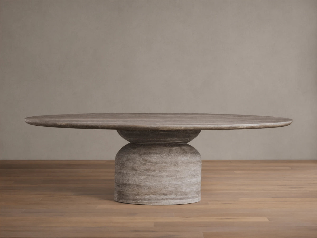 Perth Oval Stone Dining Table