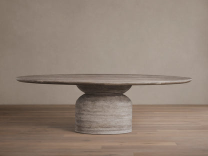 Perth Oval Stone Dining Table
