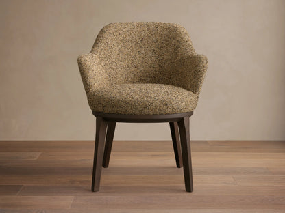 Simone Arm Chair in Minka Earth and Noce Terra (4 of 4)