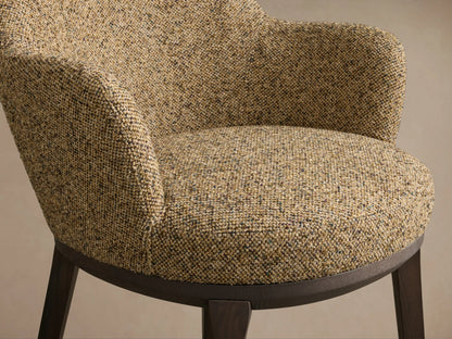 Simone Arm Chair in Minka Earth and Noce Terra (3 of 4)