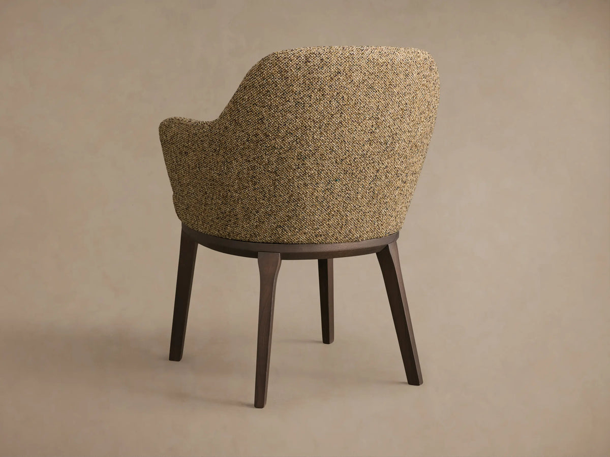 Simone Arm Chair in Minka Earth and Noce Terra (2 of 4)