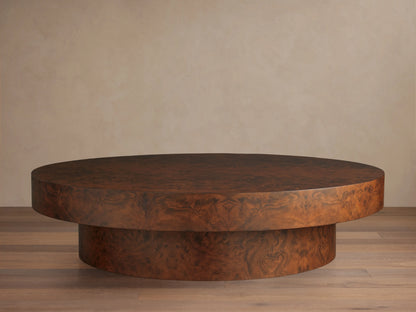 Cinzia Burl Round Coffee Table