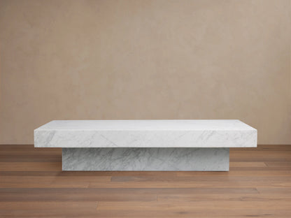 Cinzia Stone Coffee Table in Carrara