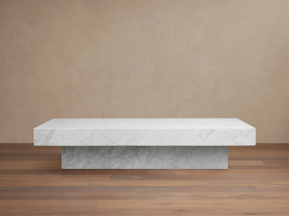 Cinzia Stone Coffee Table in Carrara