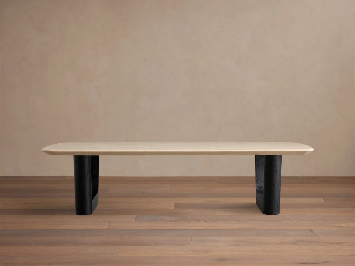 Saint Germain Stone Coffee Table with Rennes Base
