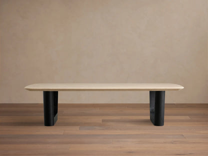 Saint Germain Stone Coffee Table with Rennes Base