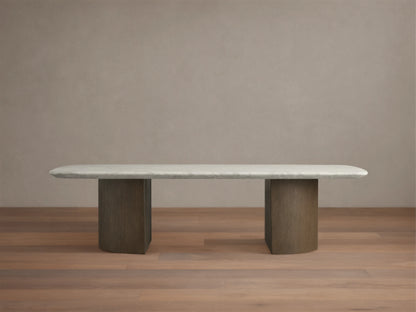 Saint Germain Stone Coffee Table with Dauphine Base