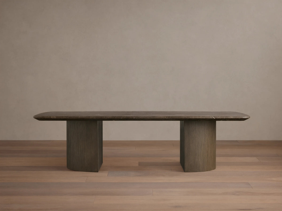 Saint Germain Stone Coffee Table with Dauphine Base