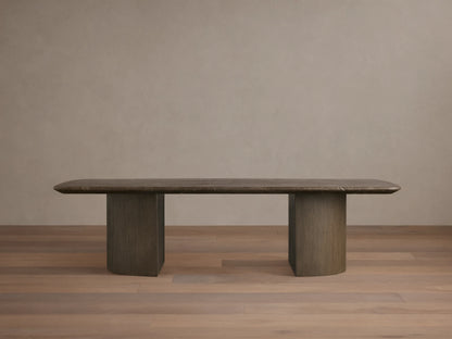 Saint Germain Stone Coffee Table with Dauphine Base