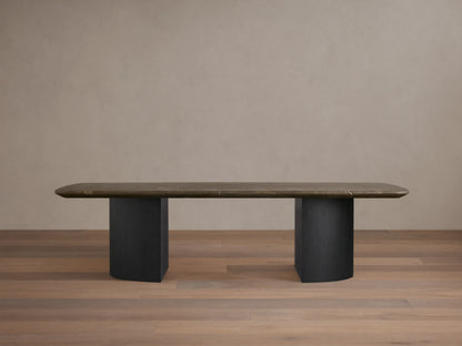 Saint Germain Stone Coffee Table with Dauphine Base