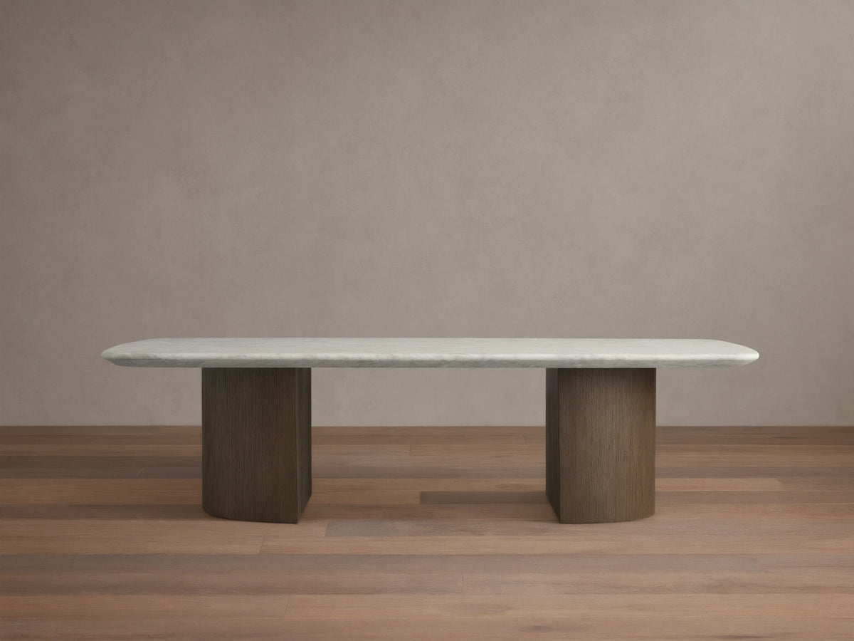 Saint Germain Stone Coffee Table with Dauphine Base