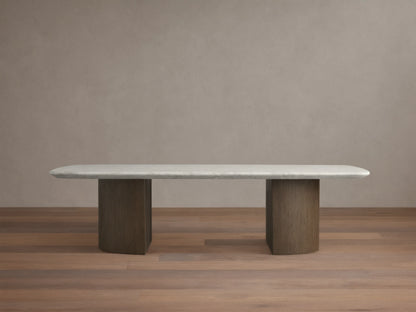 Saint Germain Stone Coffee Table with Dauphine Base