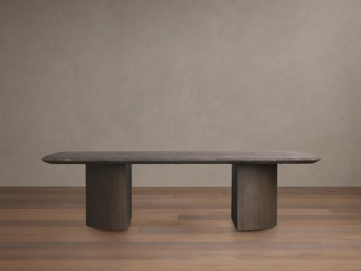 Saint Germain Stone Coffee Table with Dauphine Base
