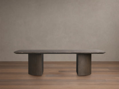 Saint Germain Stone Coffee Table with Dauphine Base