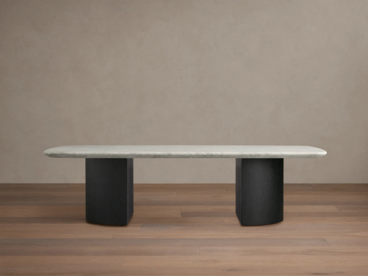 Saint Germain Stone Coffee Table with Dauphine Base