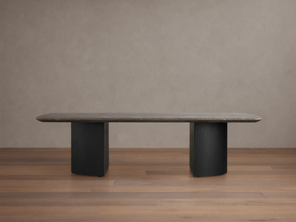 Saint Germain Stone Coffee Table with Dauphine Base