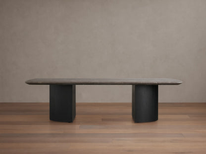 Saint Germain Stone Coffee Table with Dauphine Base