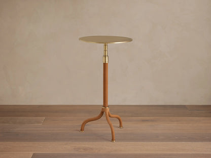 Ferdinand Leather Martini Table