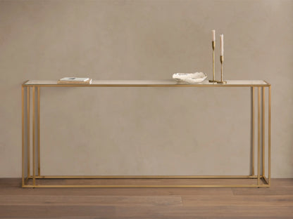 Mills Glass Console Table