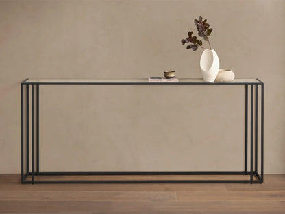 Mills Glass Console Table