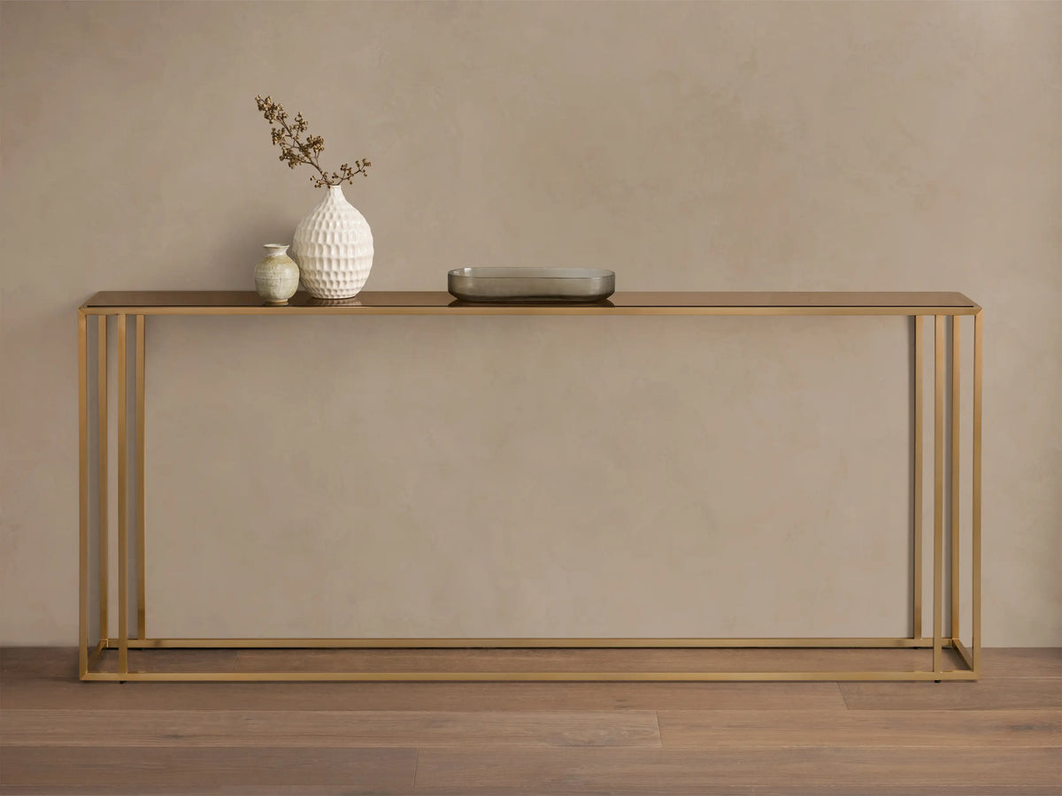 Mills Glass Console Table