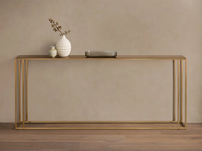 Mills Glass Console Table