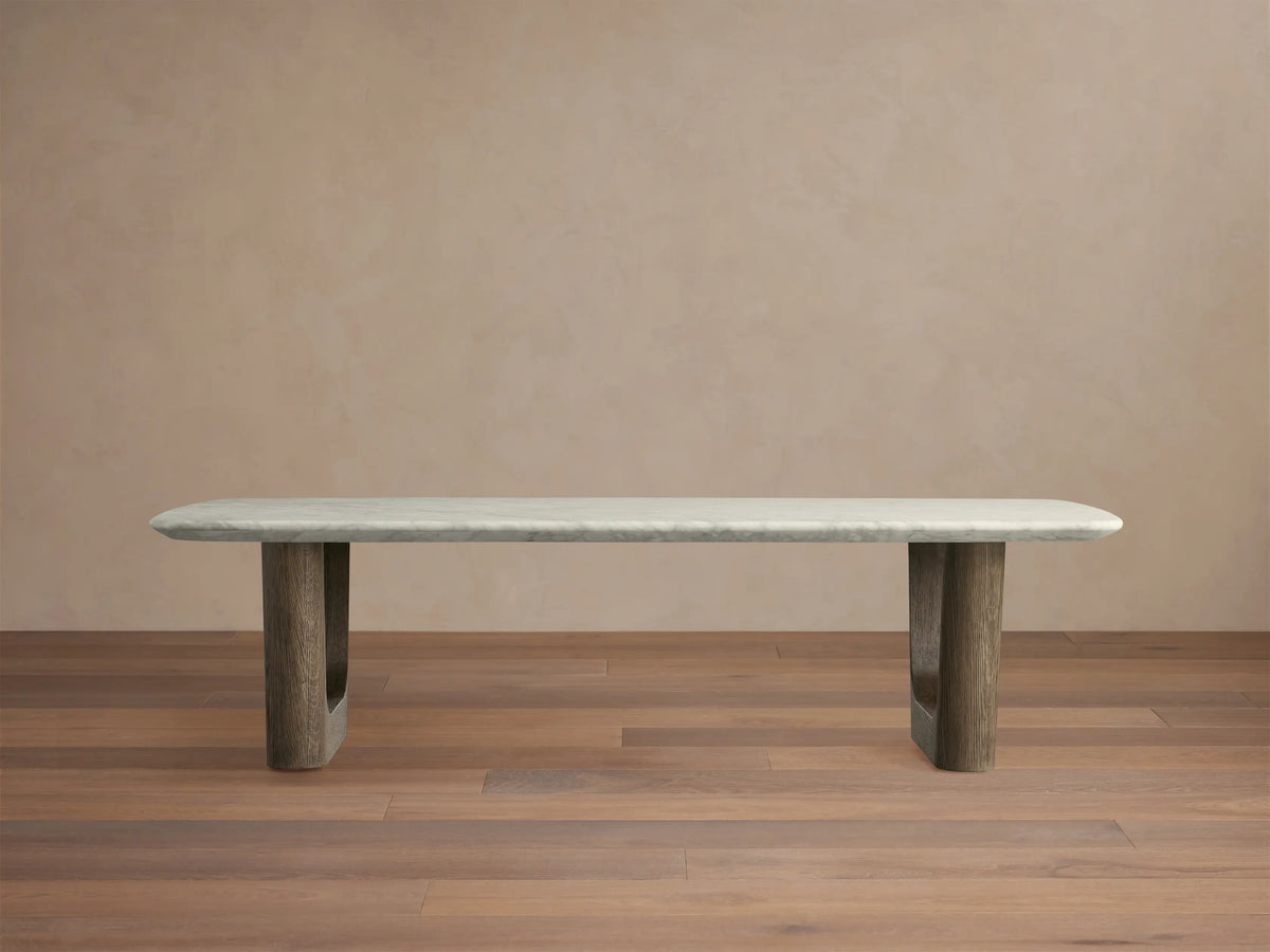 Saint Germain Stone Coffee Table with Rennes Base