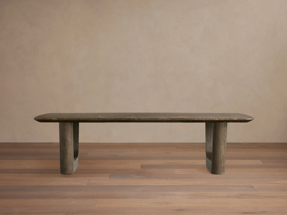Saint Germain Stone Coffee Table with Rennes Base