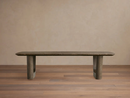 Saint Germain Stone Coffee Table with Rennes Base