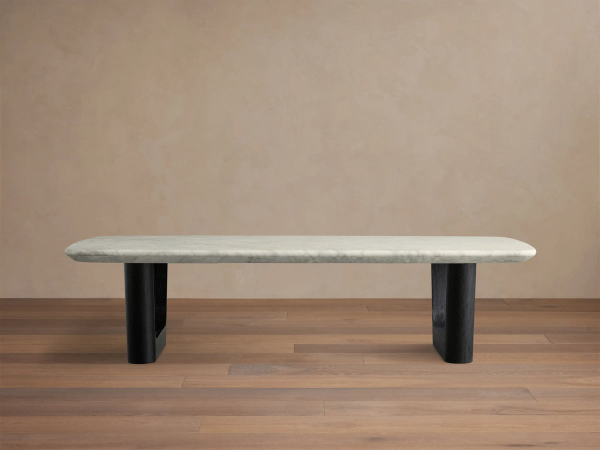 Saint Germain Stone Coffee Table with Rennes Base